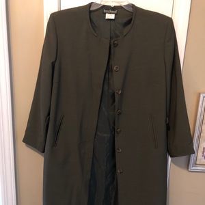 Harve Benard Women’s Dark Green Long Coat